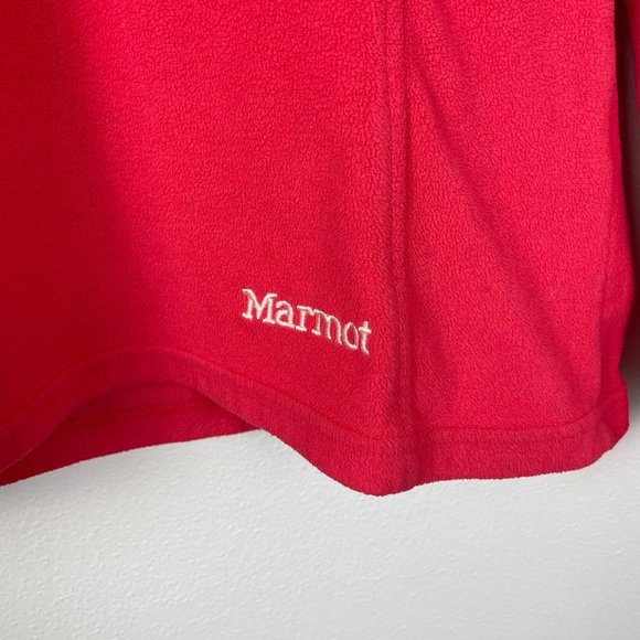 Marmot Red Fleece Pullover Base‎ Layer Sweatshirt - Picture 2 of 5
